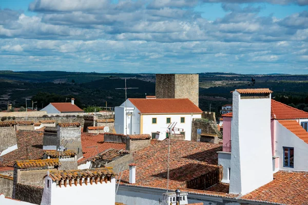 Una Vista Sul Centro Storico Nisa Alentejo Portogallo Portogallo Nisa — Foto Stock