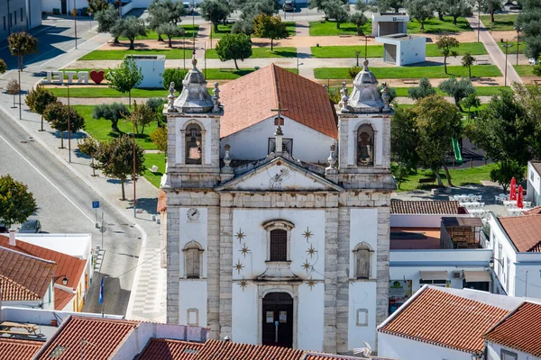 Θέα Igreja Matriz Portel Στην Πόλη Portel Στο Alentejo Της — Φωτογραφία Αρχείου