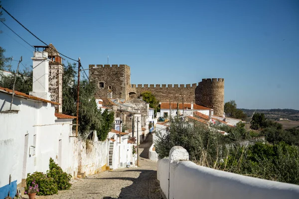 葡萄牙Alentejo的Terena村的Castelo Terena 葡萄牙 Terena 2021年10月 — 图库照片