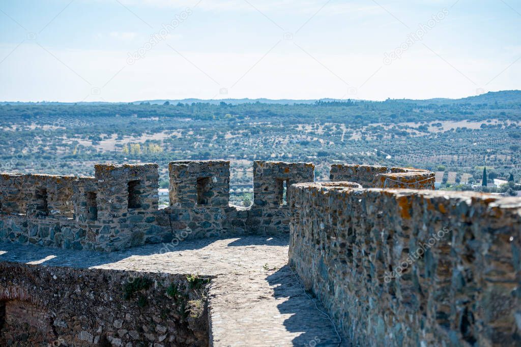the Castelo de Portel in the Town of Portel in Alentejo in  Portugal.  Portugal, Portel, October, 2021