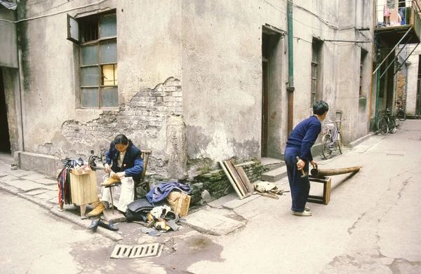 Παλιά Πόλη Στην Πόλη Wuhan Στην Επαρχία Hubei Στην Κίνα — Φωτογραφία Αρχείου