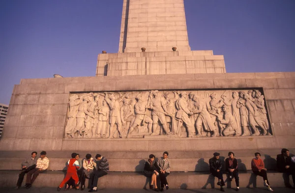 中国の江西省南昌市にある記念碑 中国南昌1996年11月 — ストック写真