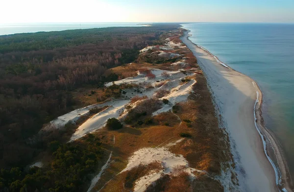 Kurische Nehrung von oben, Luftaufnahme des Nationalparks — Stockfoto