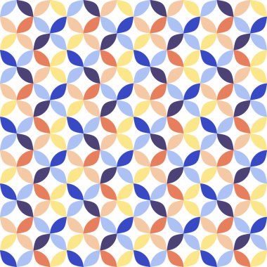 Kesintisiz Daire geometrik desen.