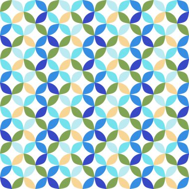 Kesintisiz Daire geometrik desen.