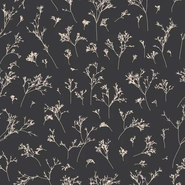 Branches motif sans couture — Image vectorielle