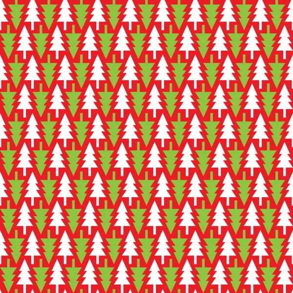 Christmas tree seamless background vector. — Stock Vector