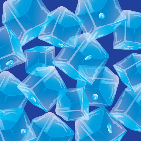 Des gouttes de glace. Fond sans couture vectoriel . — Image vectorielle