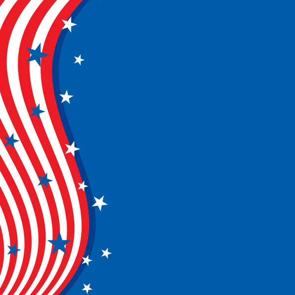 Sfondo a colori della bandiera americana . — Vettoriale Stock