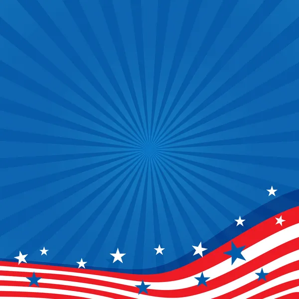 Background in colors of the American flag. — Stock Vector