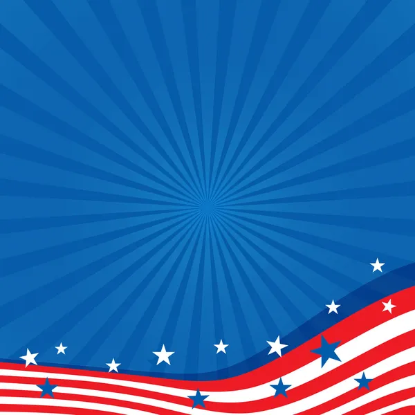 Fondo en colores de la bandera americana . — Vector de stock