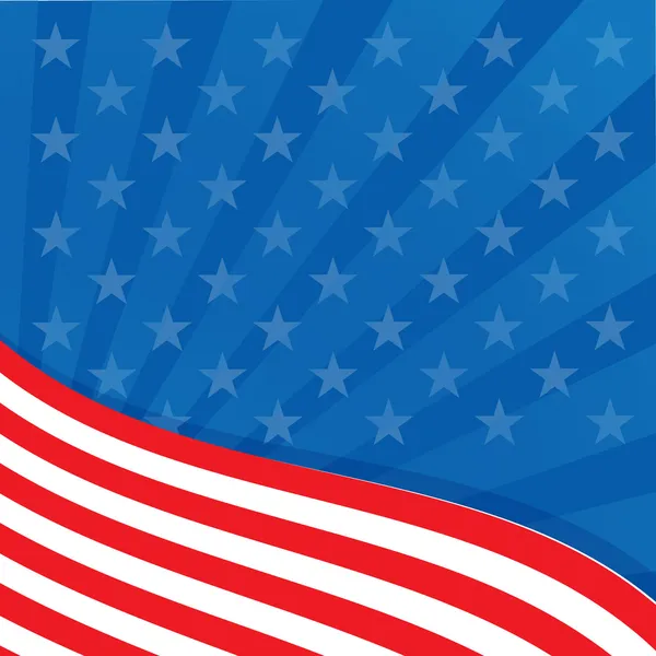 Hintergrund in den Farben der amerikanischen Flagge. — Stockvektor