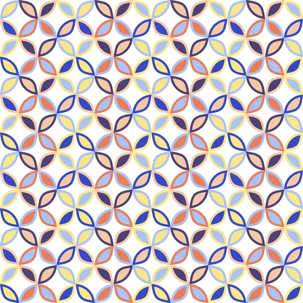 Seamless bright geometric circle pattern. — Stock Vector