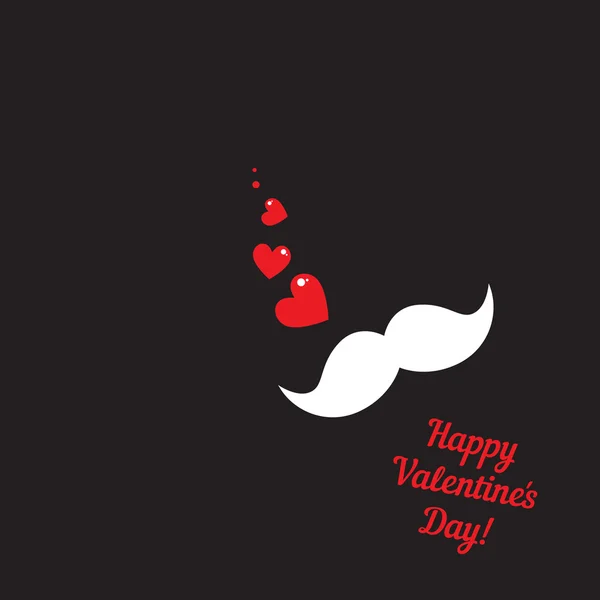 Wenskaart voor hipsters happy valentines day — Stockvector