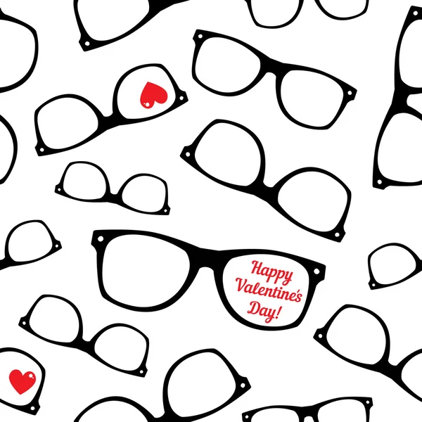 Hipster symbolen. de dag van Valentijnskaarten achtergrond. — Stockvector