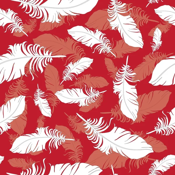 Plumage background seamless pattern vector. — Stock Vector