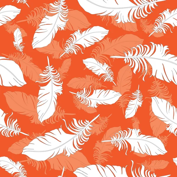 Plumage background seamless pattern vector. — Stock Vector