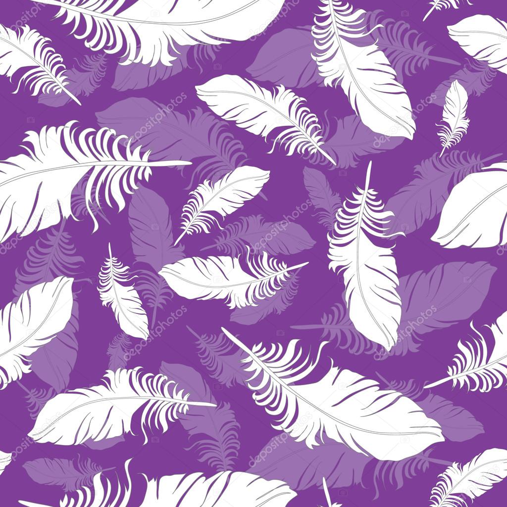 Plumage background seamless pattern vector.