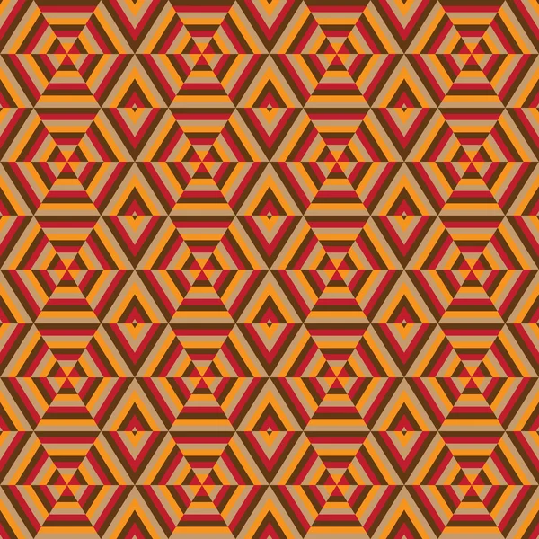 Mosaico de cores diferentes, formas geométricas de hexágonos . — Vetor de Stock