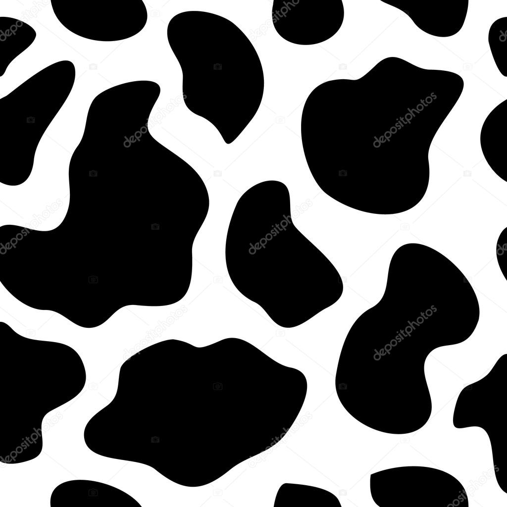 Cow background seamless vector illustration