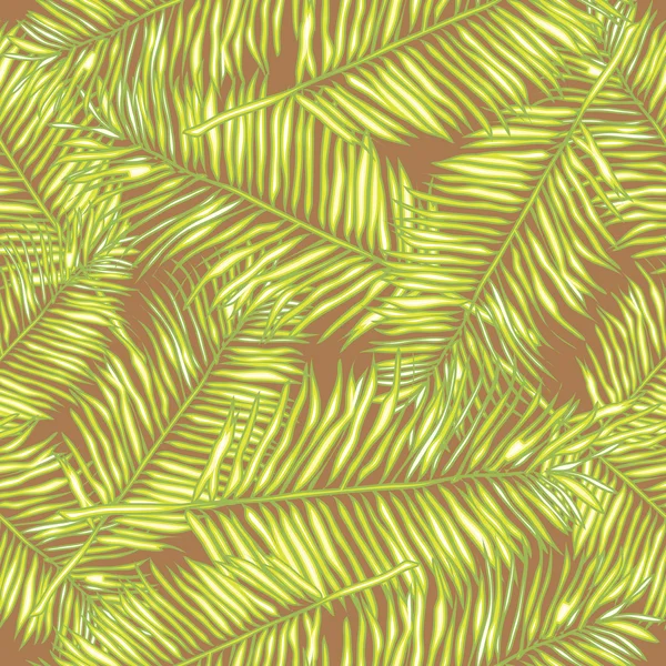 Пальмовые листья. Бесшовный векторный фон. Цветочные . — стоковый вектор
