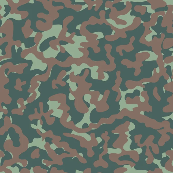 Camouflage seamless pattern. Woodland style — Stock Vector