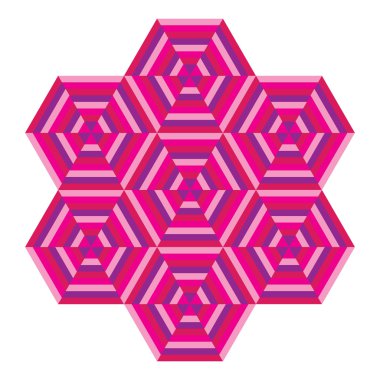 farklı renkler, geometrik mozaik altıgen şekiller