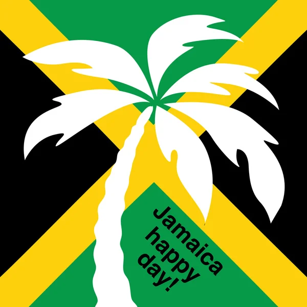Jamaïque happy day Carte de voeux . — Image vectorielle
