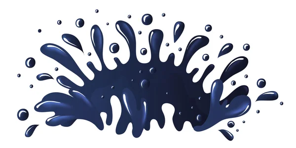 Ink splashes. Vector illustration on white background — Stock Vector