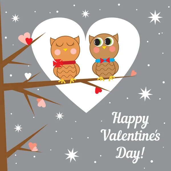 Greeting card for Valentines day. Vector illustration. — Stock Vector