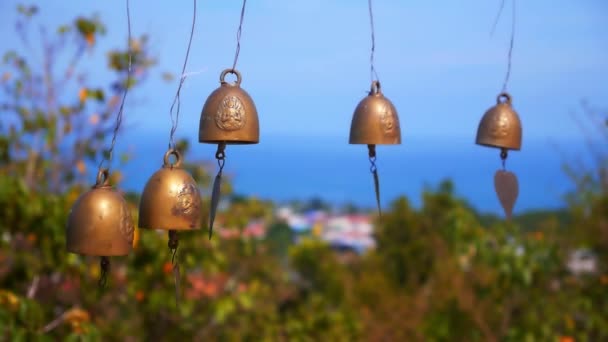 Thai style bells — Stock Video