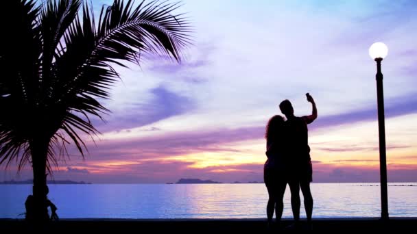 Couple makeing photo — Stock Video