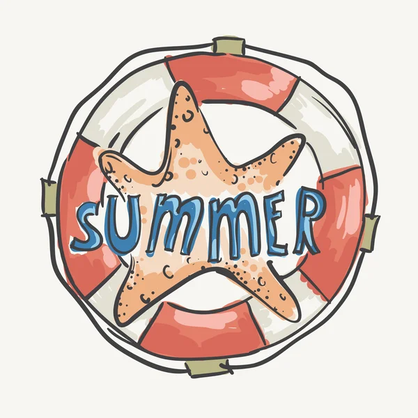 Férias de verão férias viagem fundo — Vetor de Stock