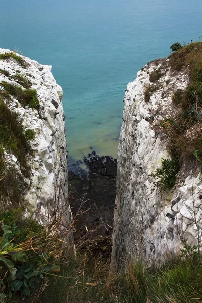 Klipporna nära hamnen Dover — Stockfoto