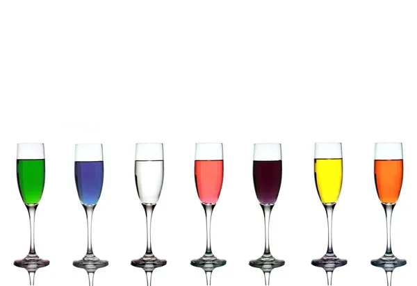 Colored Mixture Glasses — Stock Photo, Image