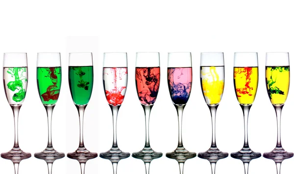 Colored Mixture Glasses — Stock Photo, Image