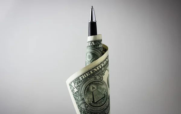 Dollar Pen — Stock Photo, Image