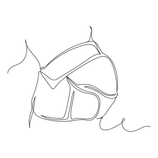 白い背景にシルエットで妊娠中のための包帯の連続的な1行の図面 線形形式 — ストックベクタ