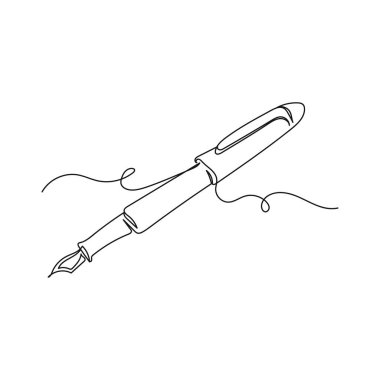 Beyaz bir arkaplan üzerine dolma kalemle yazılan tek satırlık bir yazı. Doğrusal biçimlendirilmiş.