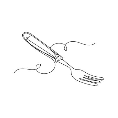 Beyaz bir arkaplanda siluette tek bir çizginin sürekli simgesini çizer. Doğrusal biçimlendirilmiş.