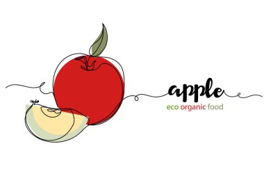 Vektör soyut sürekli tek bir basit çizgi çizimi simgesi ve yarım siluet çizimi beyaz arkaplan üzerine.