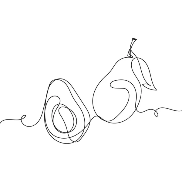 Непрерывный Один Простой Абстрактный Рисунок Иконки Нуля Силуэте Белом Фоне — стоковый вектор