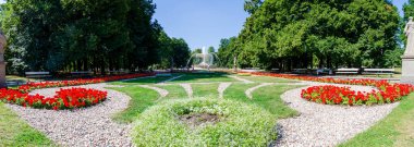 Sakson bahçesi, Varşova, çeşmenin manzarası.