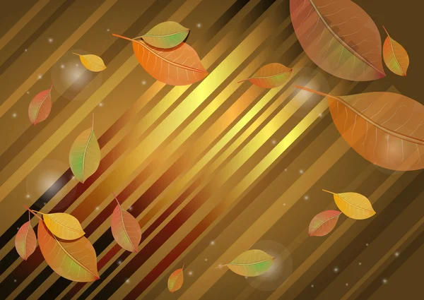 Autumn leaves abstract background — Stock Vector