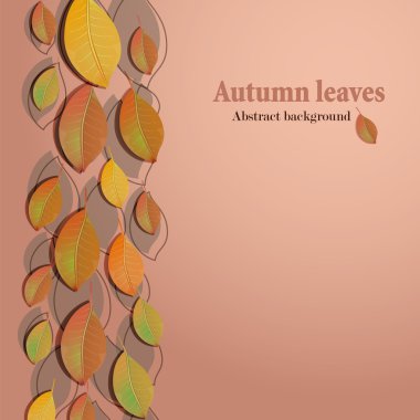 Sonbahar yapraklı soyut arkaplan