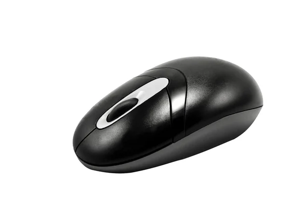 Mouse nero del computer — Foto Stock