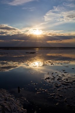 Haliç üzerinde güzel gün batımı