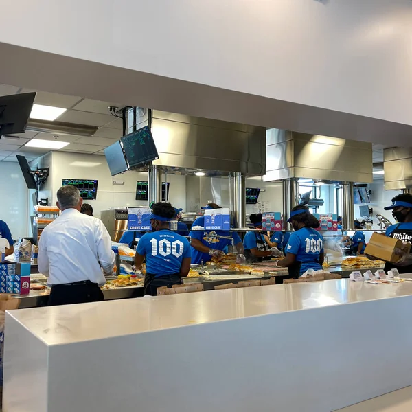 Orlando Florida Usa Juni 2021 Das Innere Eines Fast Food — Stockfoto