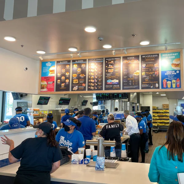 Orlando Florida Usa Juni 2021 Das Innere Eines Fast Food — Stockfoto