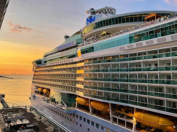 Nassau Bahamas Septembre 2021 Bateau Croisière Royal Caribbean Freedom Seas — Photo